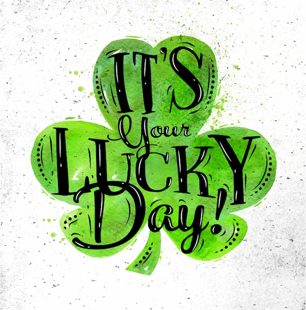 Premium Vector Poster St Patrick Lettering 4209