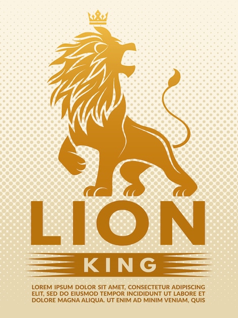 Download Free Poster With Monochrome Illustration Of Lion King Design Template Use our free logo maker to create a logo and build your brand. Put your logo on business cards, promotional products, or your website for brand visibility.
