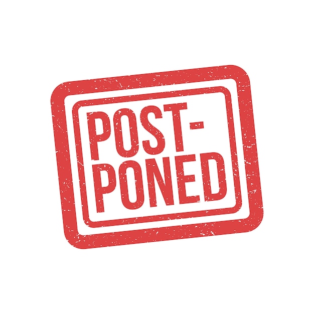 Download Free Download This Free Vector Postponed Red Rubber Stamp Use our free logo maker to create a logo and build your brand. Put your logo on business cards, promotional products, or your website for brand visibility.