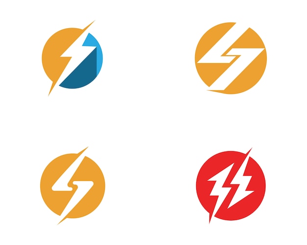 Power logos template | Premium Vector