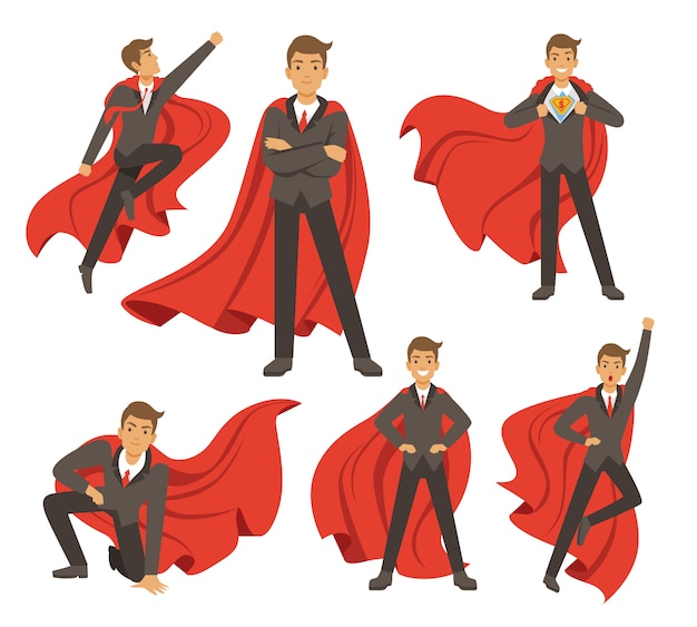 super hero action poses