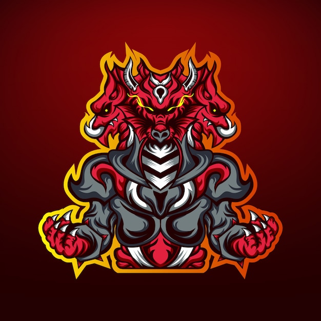 Download Free Powerful Dragon Hunter Gaming Mascot Logo Premium Vector Use our free logo maker to create a logo and build your brand. Put your logo on business cards, promotional products, or your website for brand visibility.