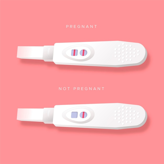 Free Vector Pregnancy Test Using Concept