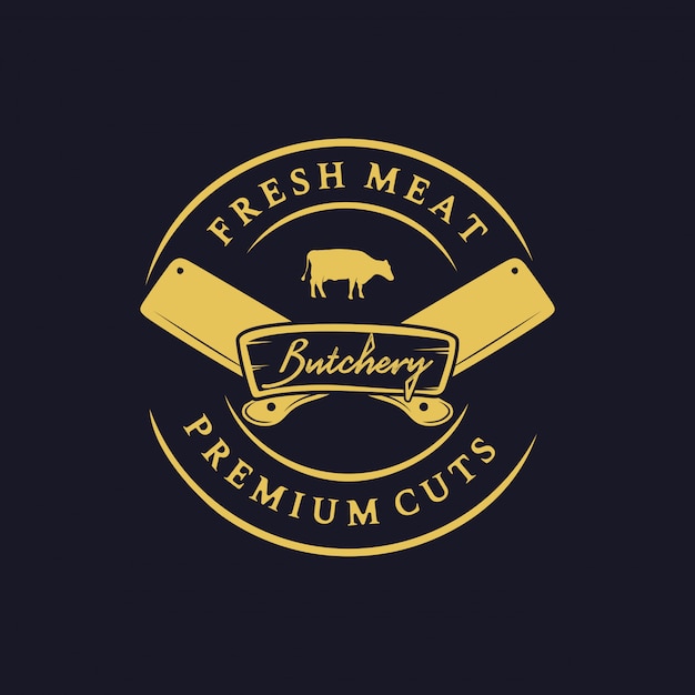 Download Free Premium Butchery Logo Premium Vector Use our free logo maker to create a logo and build your brand. Put your logo on business cards, promotional products, or your website for brand visibility.