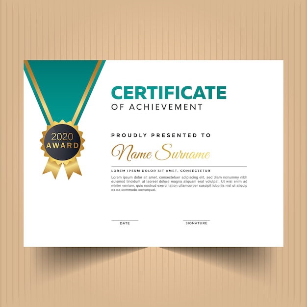 Premium certificate template design | Premium Vector