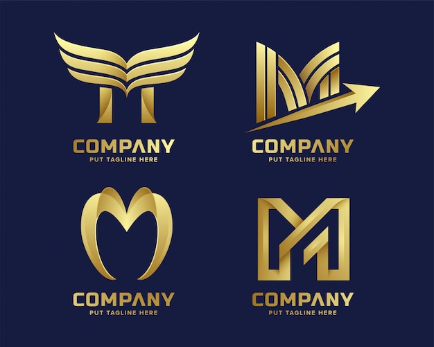 Download Free Premium Gold Letter M Logo For Company Premium Vector Use our free logo maker to create a logo and build your brand. Put your logo on business cards, promotional products, or your website for brand visibility.