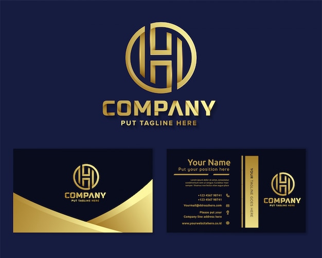 Download Free Premium Luxury Letter Initial H Logo Template For Company Premium Vector Use our free logo maker to create a logo and build your brand. Put your logo on business cards, promotional products, or your website for brand visibility.