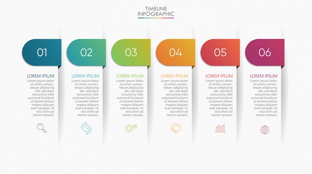 Presentation business infographic template. Premium Vector