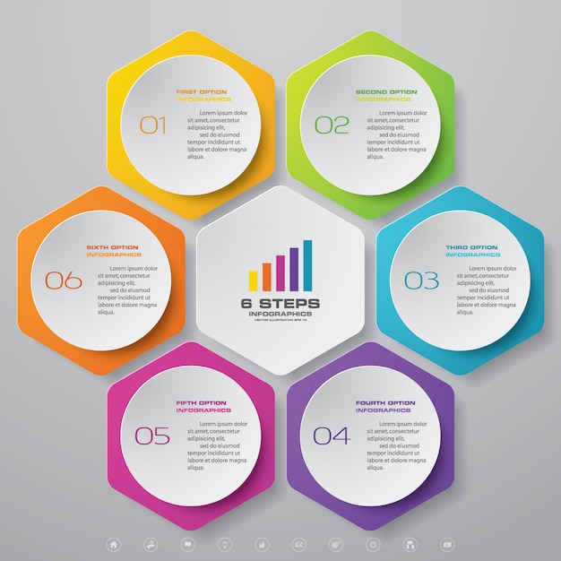 Premium Vector | Presentation chart infographic