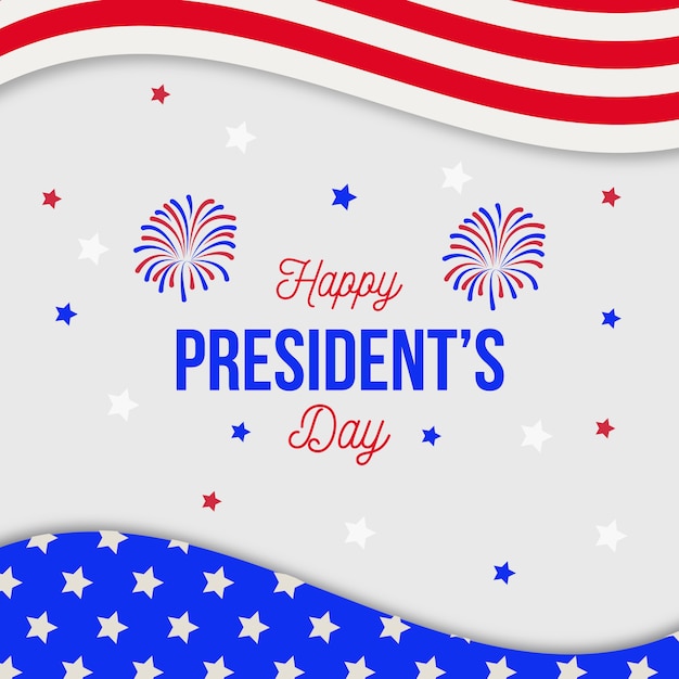 President's day colorful greeting | Free Vector