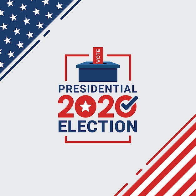 Premium Vector | Presidential election day 2020 united states of america