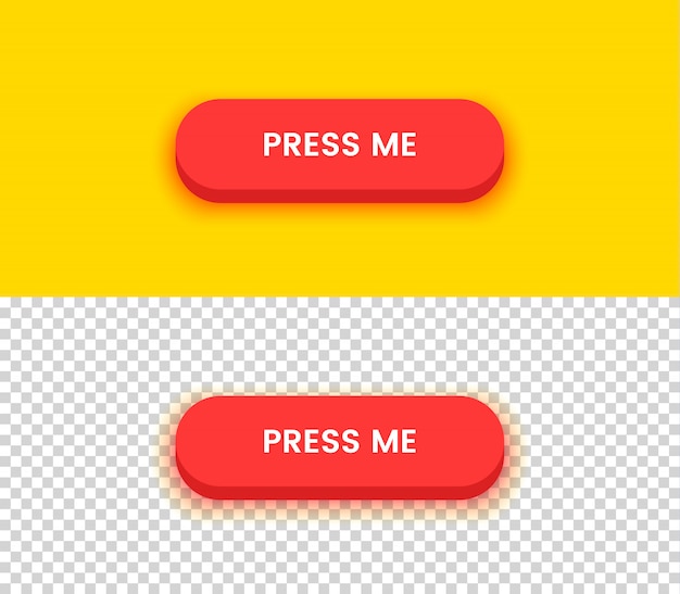 Premium Vector | Press me button