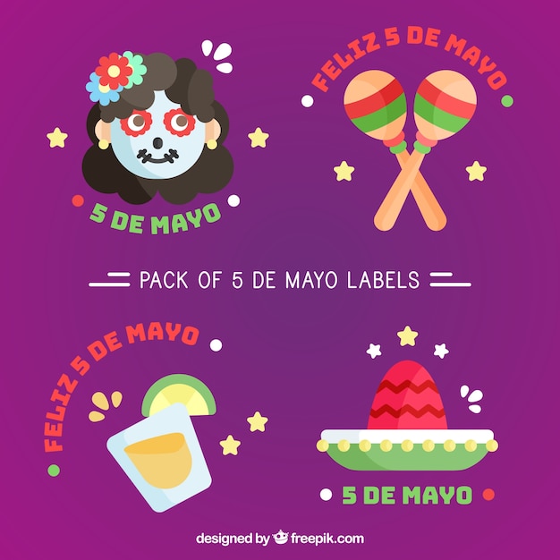 Download Free Pretty Labels In Flat Design For Cinco De Mayo Free Vector Use our free logo maker to create a logo and build your brand. Put your logo on business cards, promotional products, or your website for brand visibility.