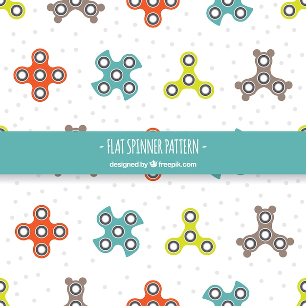 Pretty pattern of spinners