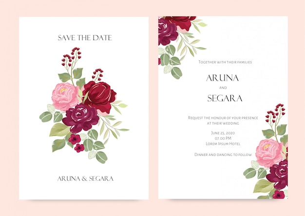 Download Free Pretty Watercolor Flower Vector For Wedding Invitation Card Use our free logo maker to create a logo and build your brand. Put your logo on business cards, promotional products, or your website for brand visibility.