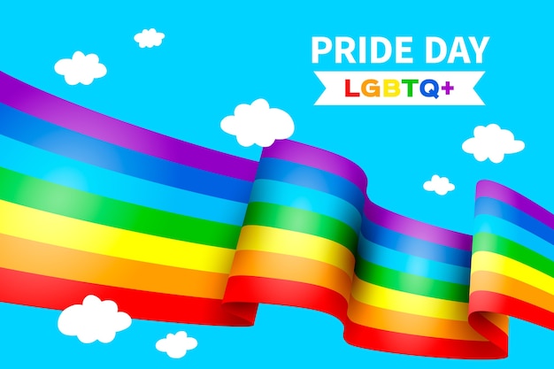 Download Pride day colorful flag | Free Vector