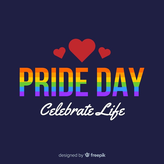 Pride day concept Free Vector