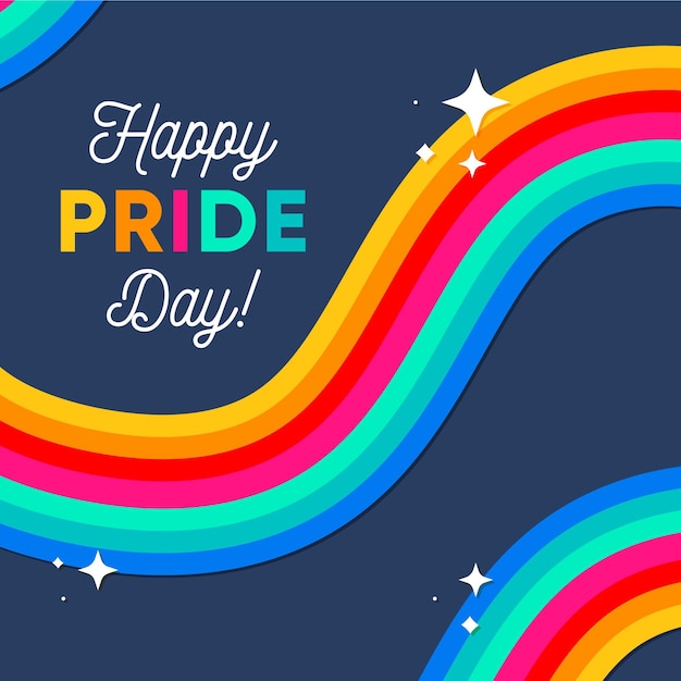 Download Pride day flag background | Free Vector