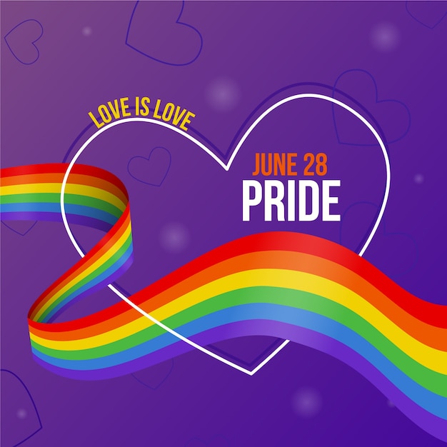 Free Vector | Pride day flag celebrate event