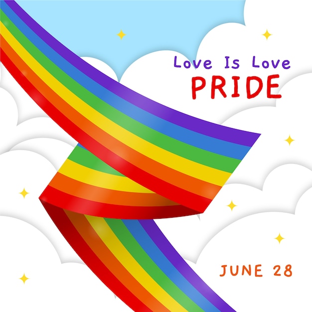 Download Pride day flag celebration | Free Vector