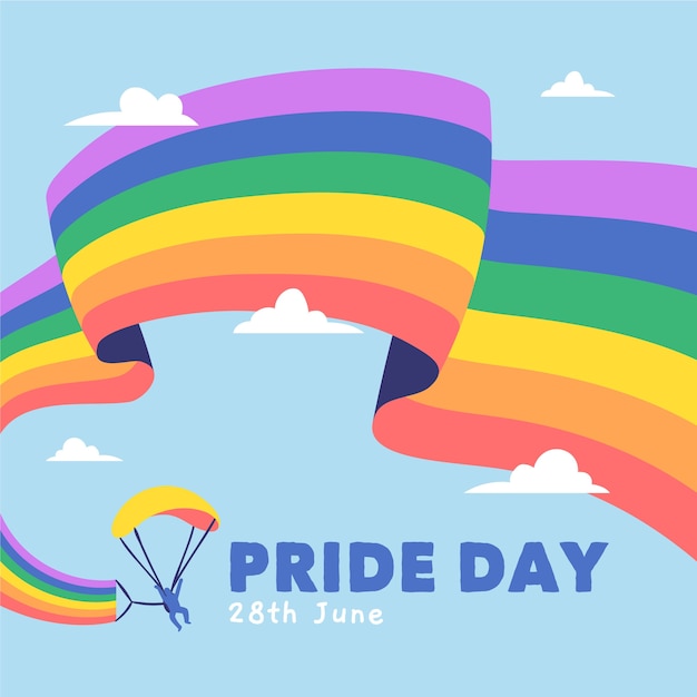 Download Pride day flag concept | Free Vector