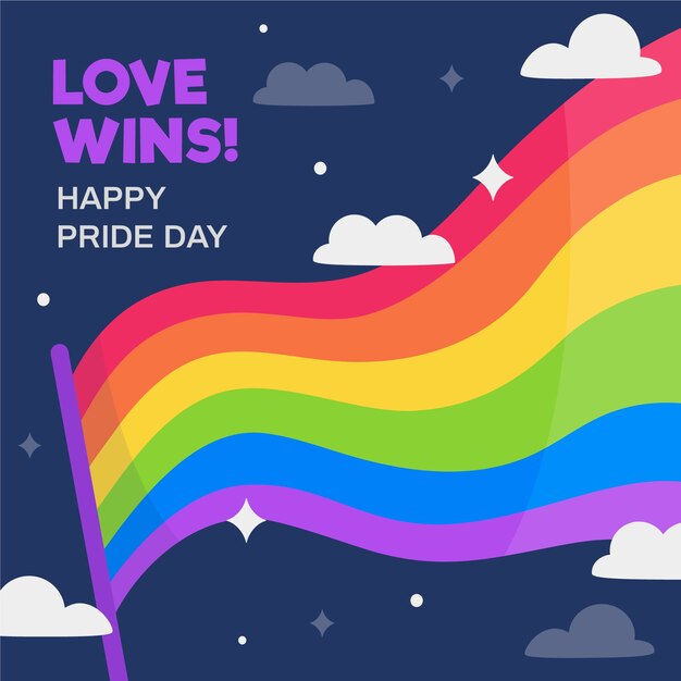 Download Pride day flag concept | Free Vector