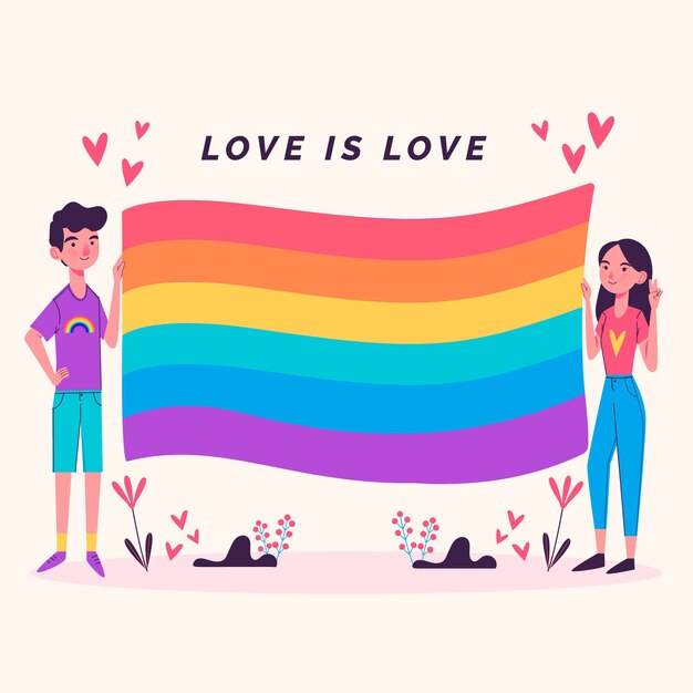 Download Pride day flag concept | Free Vector