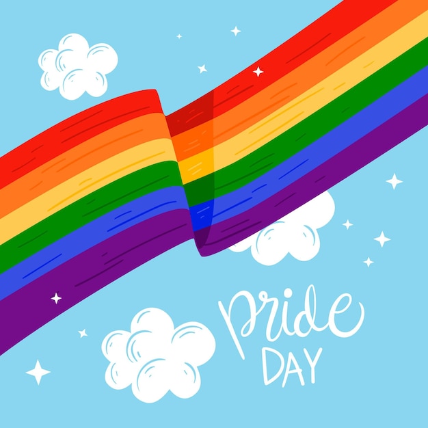 Pride day flag concept | Free Vector