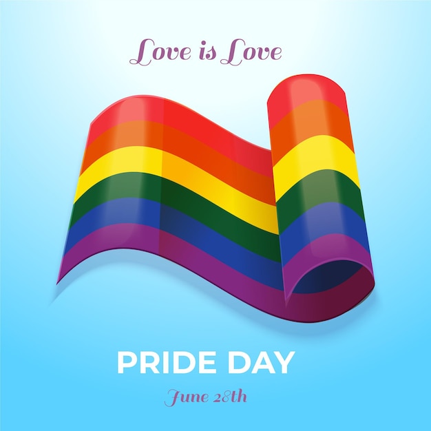 Download Pride day flag concept | Free Vector