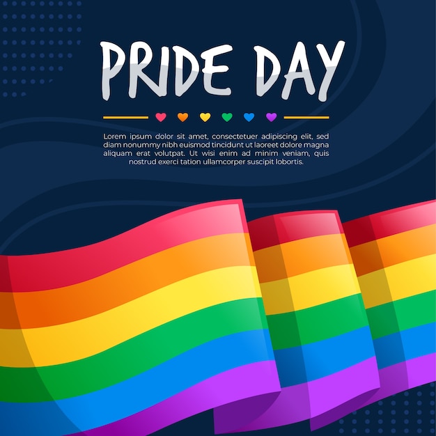 Download Pride day flag concept | Free Vector