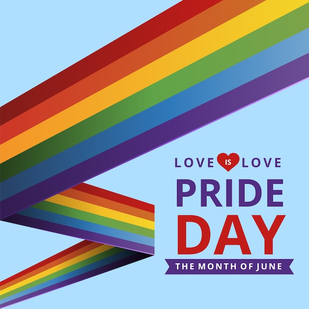 Free Vector | Pride day flag design