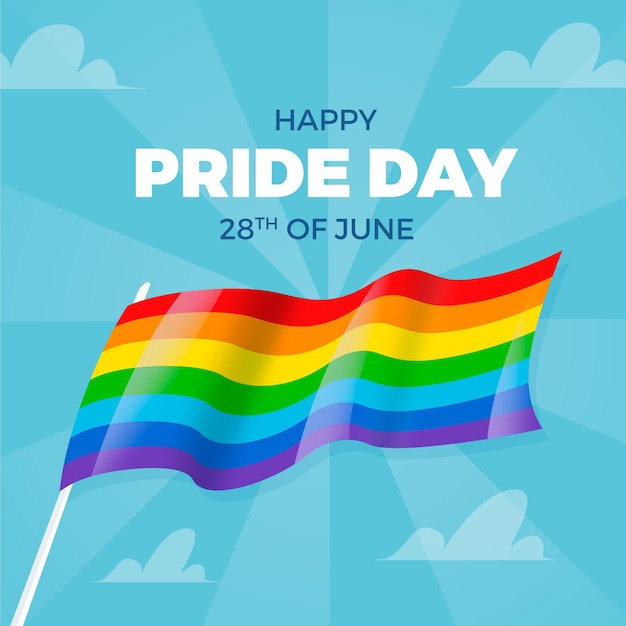 Download Pride day flag design | Free Vector
