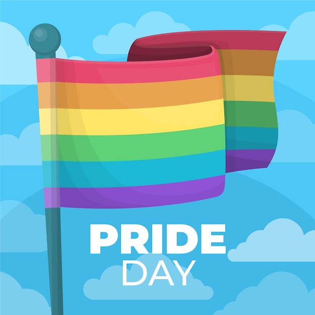 Download Pride day flag event | Free Vector