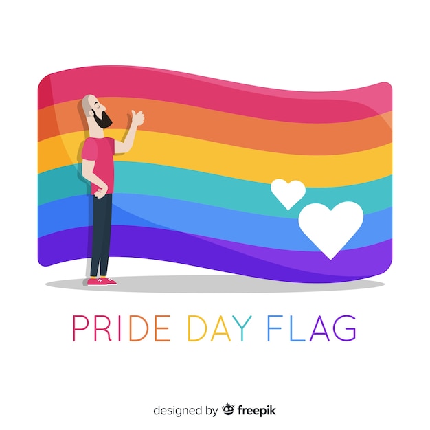 Free Vector | Pride day flag