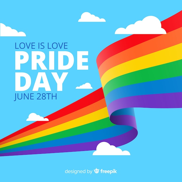 Free Vector | Pride day flag