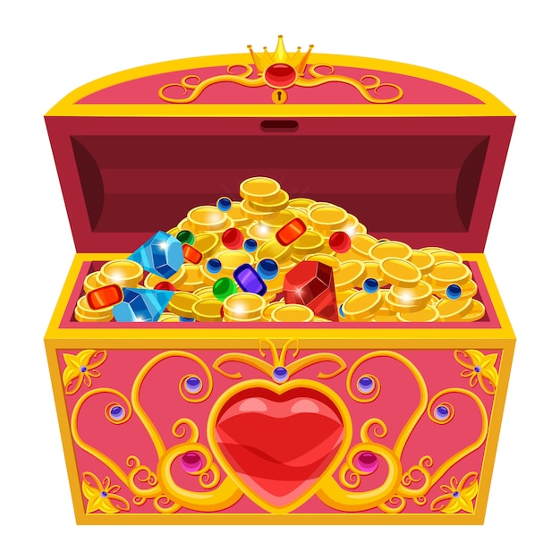 Cartoon Pirate Chest : Treasure chest cartoon pirate, hd png download