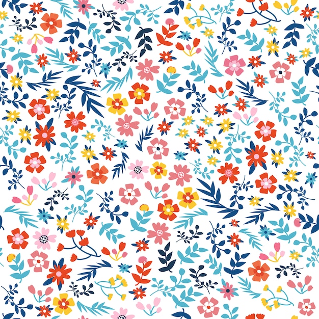 Premium Vector | Print flower pattern