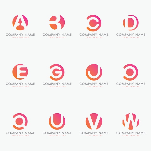 Download Free Print Letter Modern Circle Shape Logo Design Template Premium Vector Use our free logo maker to create a logo and build your brand. Put your logo on business cards, promotional products, or your website for brand visibility.