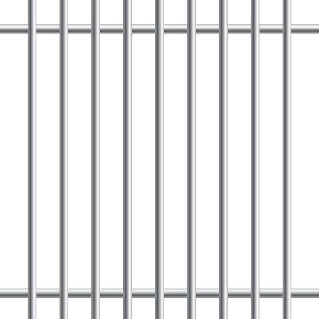 Premium Vector | Prison metal bars or rods isolated on white background ...