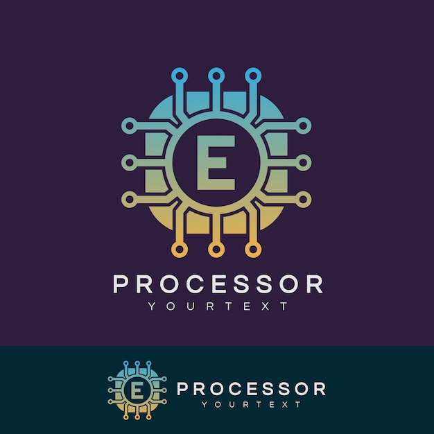 Download Free Processor Initial Letter E Logo Design Premium Vector Use our free logo maker to create a logo and build your brand. Put your logo on business cards, promotional products, or your website for brand visibility.