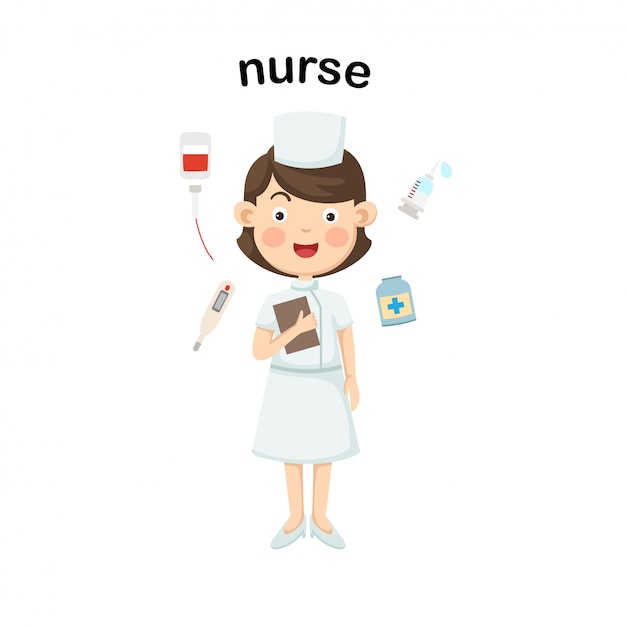 Download Profession nurse.vector | Premium Vector