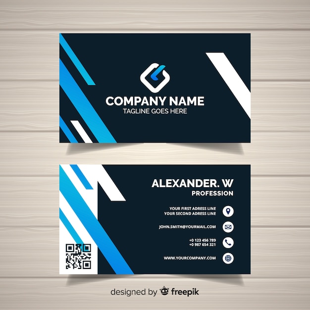 Free Vector | Professional business card template with elegance