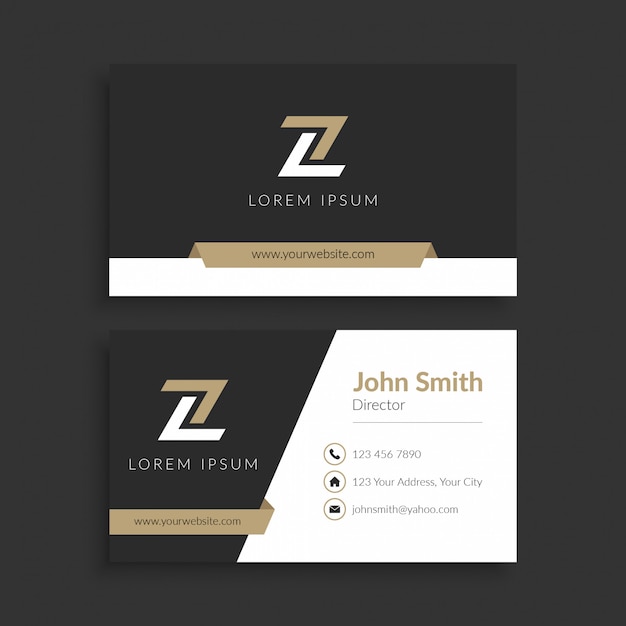 Download Free Professional Business Card Template Premium Vector Use our free logo maker to create a logo and build your brand. Put your logo on business cards, promotional products, or your website for brand visibility.