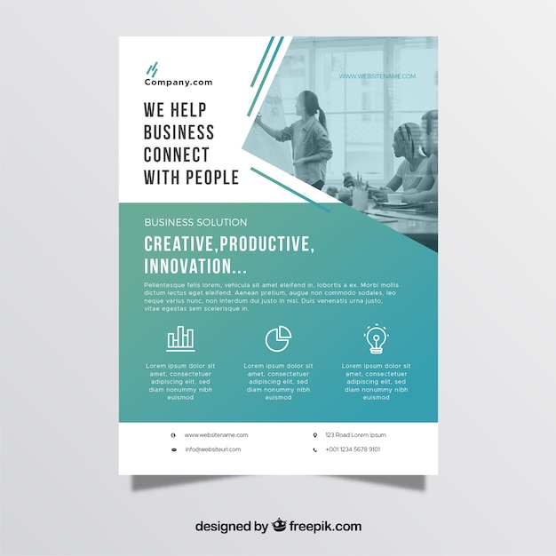 Professional Brochure Template from image.freepik.com