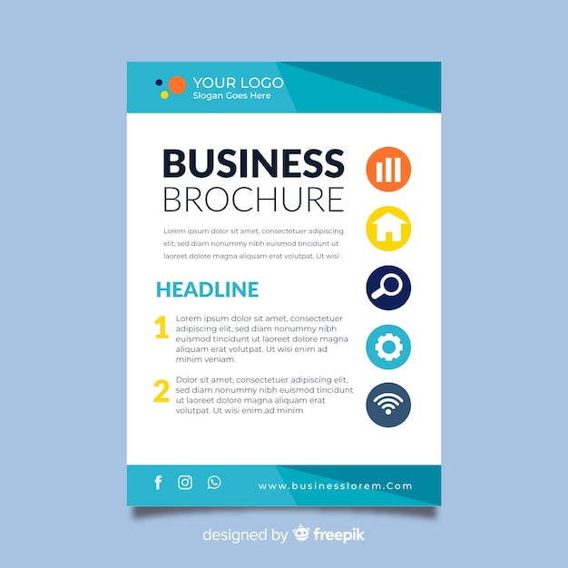 Free Vector | Professional business flyer template