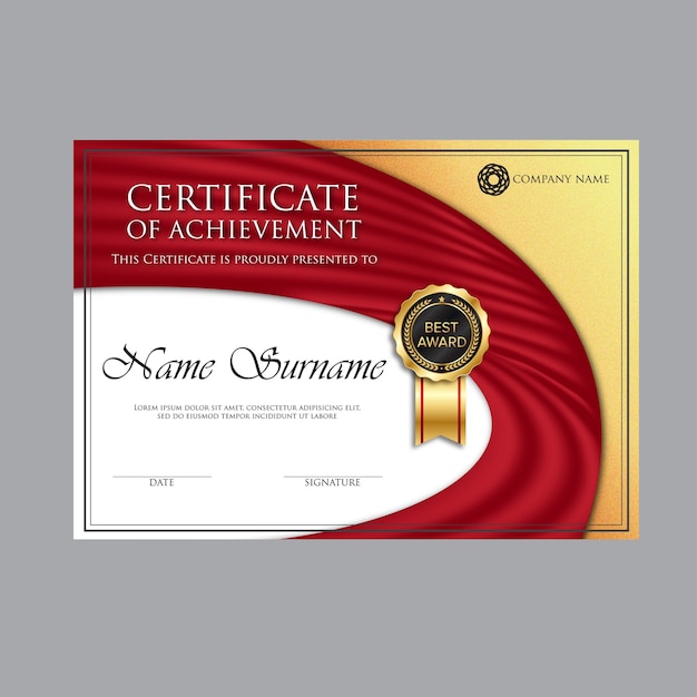 Premium Vector Professional Certificate Template