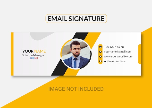 Premium Vector | Professional and creative email signature design