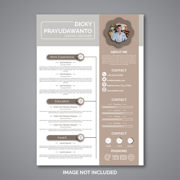 Premium Vector | Professional curriculum vitae template