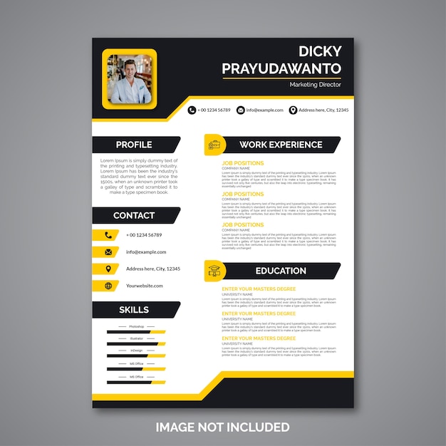 Premium Vector | Professional curriculum vitae template