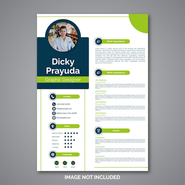 Premium Vector | Professional Curriculum Vitae Template